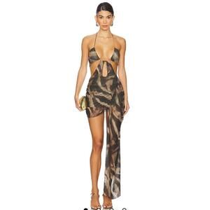 Jaded London Plunge Mini Dress